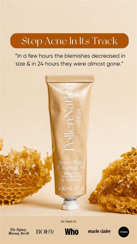 Honey Shots Clearing Gel: Skin Blemishes & Acne Treatment .